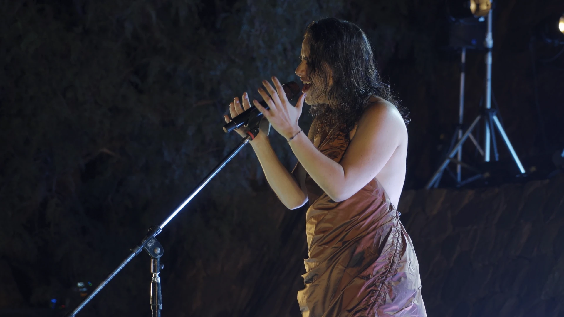 Rocio Manzur en escenario