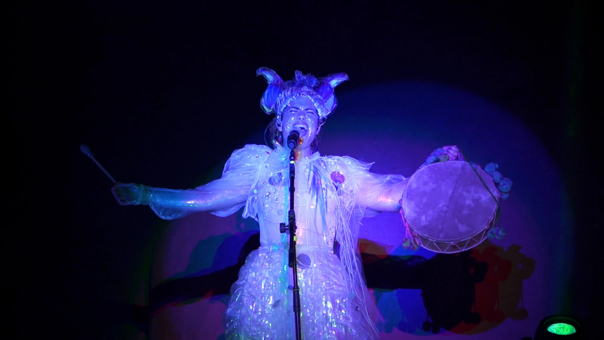 Rocio Manzur con los reflectores