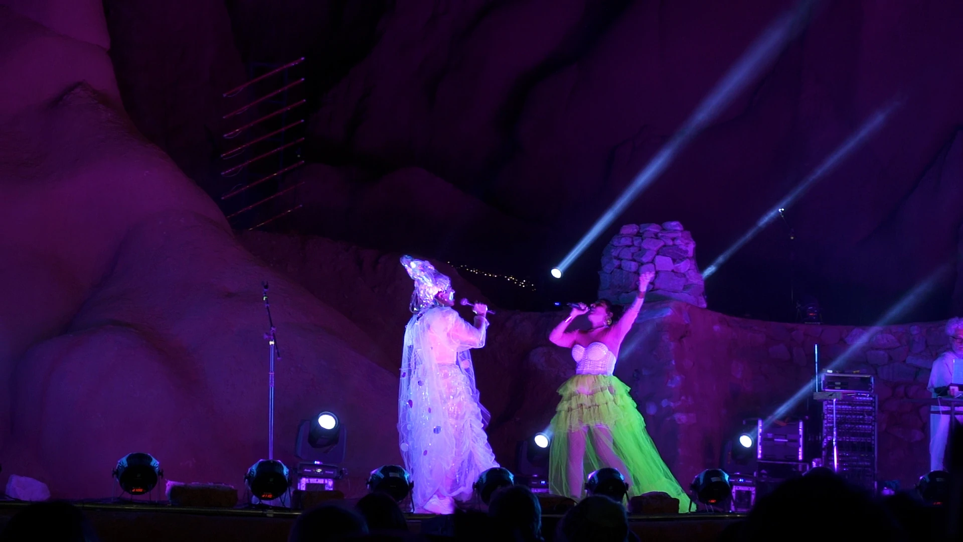 Rocio Manzur con los reflectores