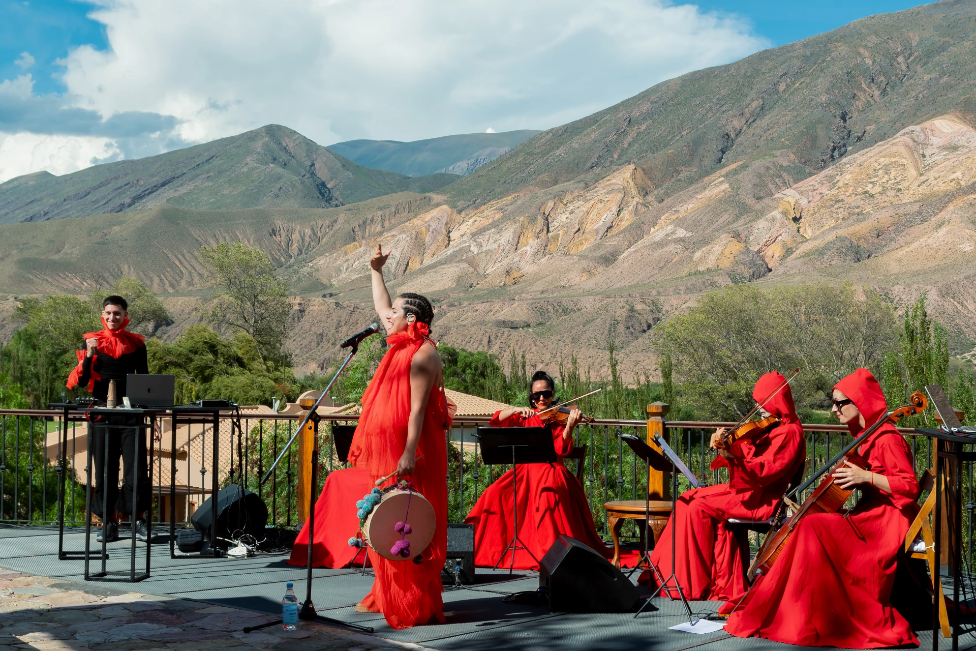 Rocio Manzur con los reflectores